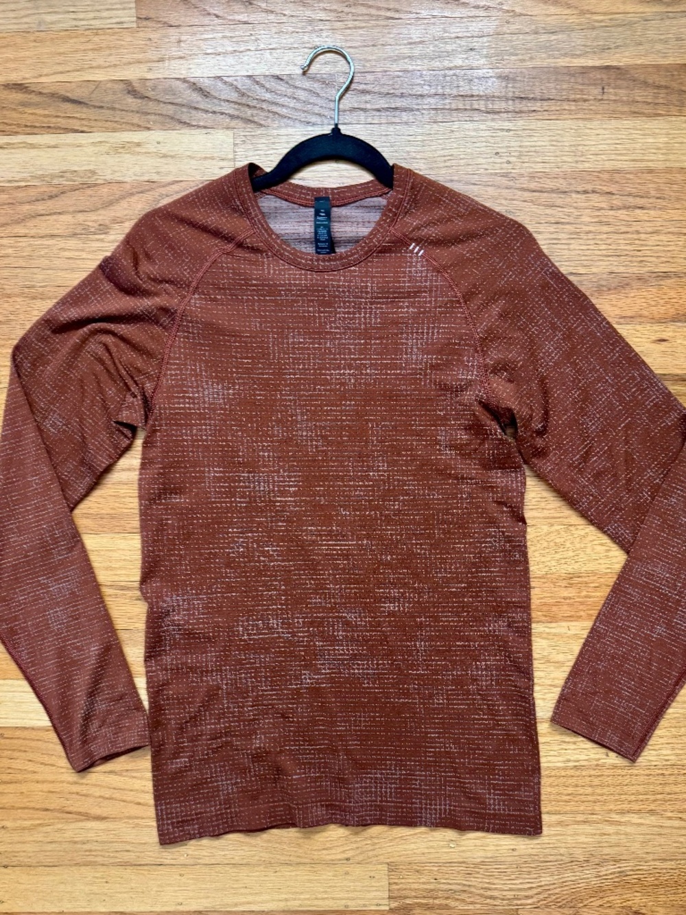 Lululemon Men's Brown and Orange Shirt